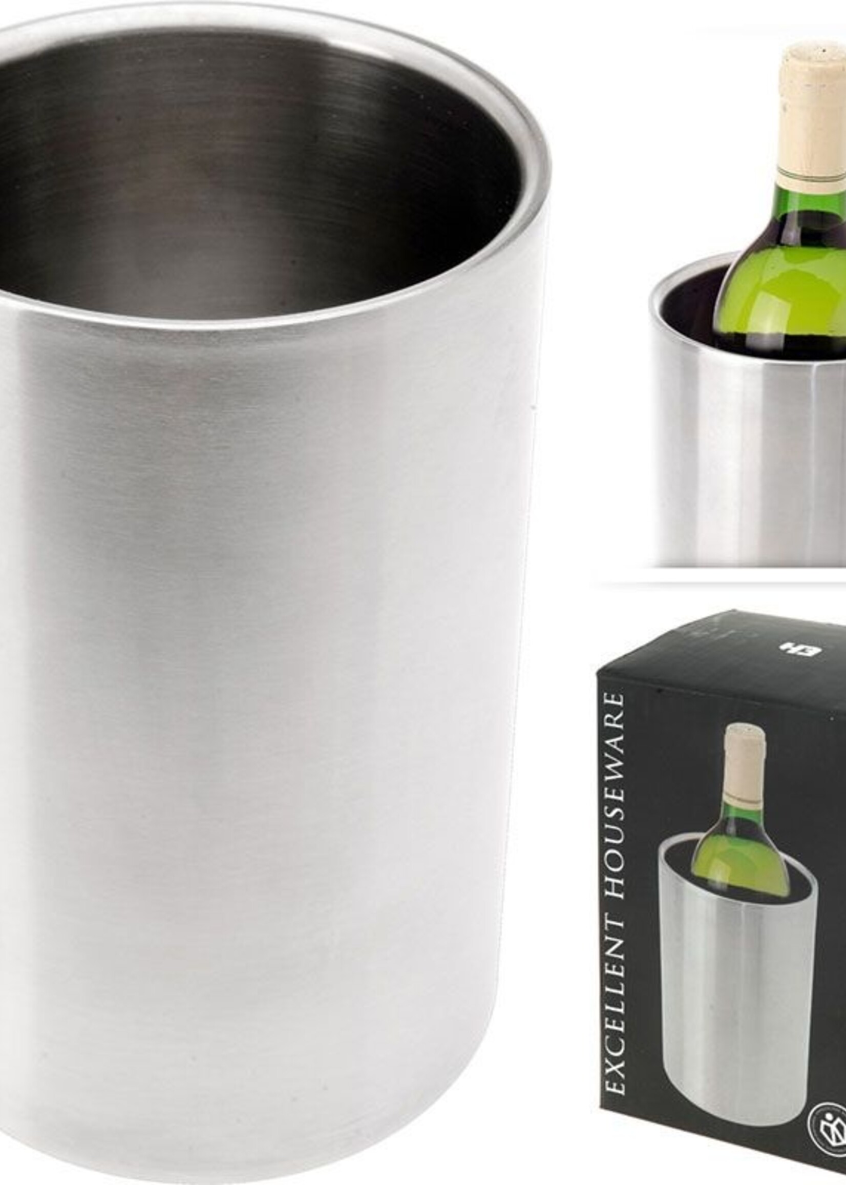 Excellent Houseware RVS Dubbelwandige wijnkoeler