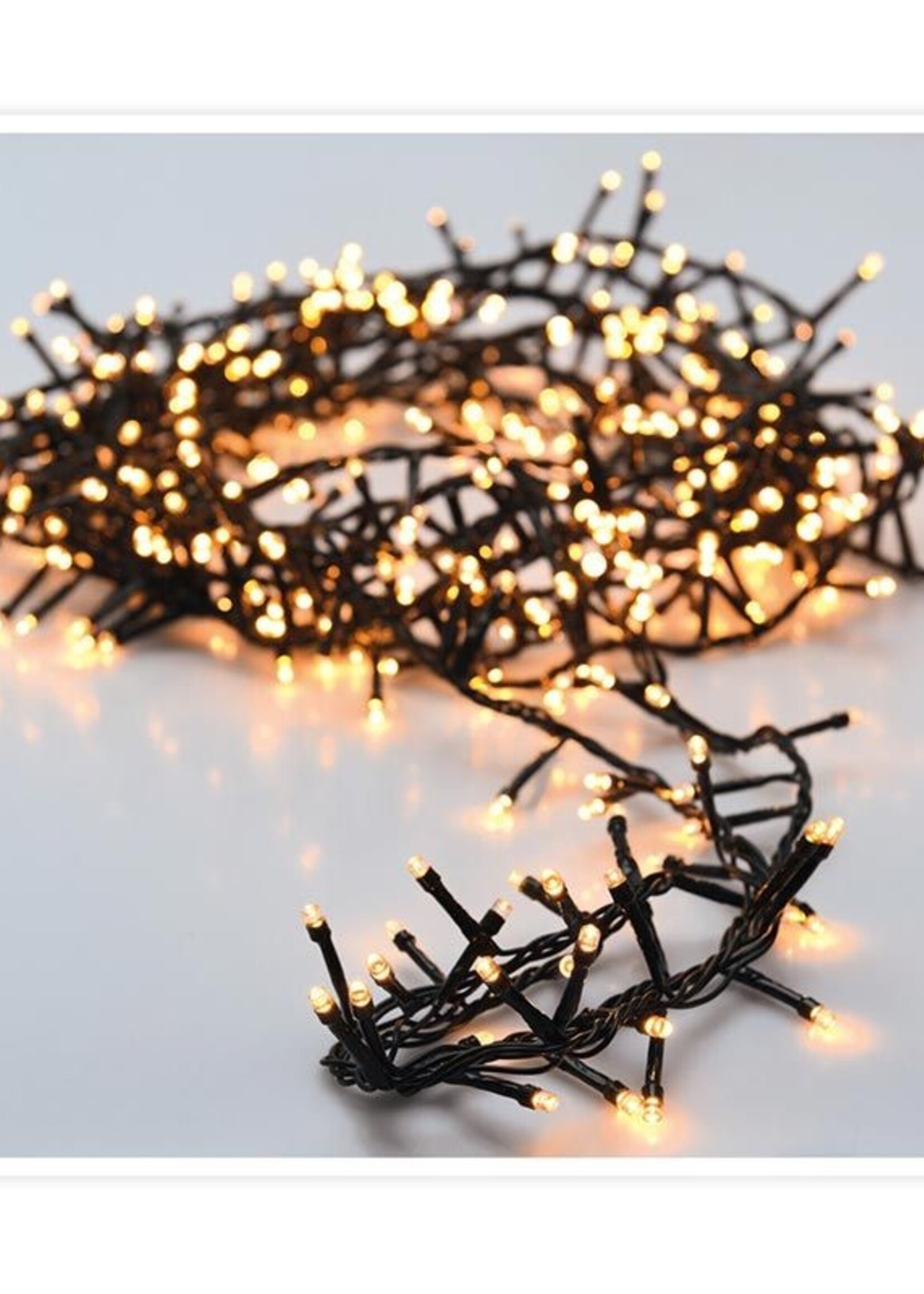 Microcluster - 560 led - 11m - warm wit - Timer - Lichtfuncties - Geheugen - Buiten