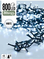 Micro Cluster 800 LED's  - 16 meter - wit - 8 functies + geheugen