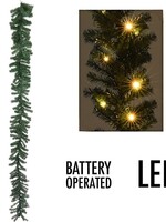 Guirlande met 35 LED's - 270 cm - met timer - werkt op batterijen