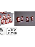 Kerstfiguur Acryl - Eekhoorns - LED - set van 5