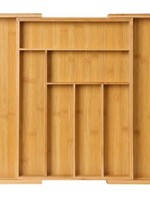 Ceruzo Bestekbak Hout Uitschuifbaar - 33-52 x 43 x 5 cm - Naturel