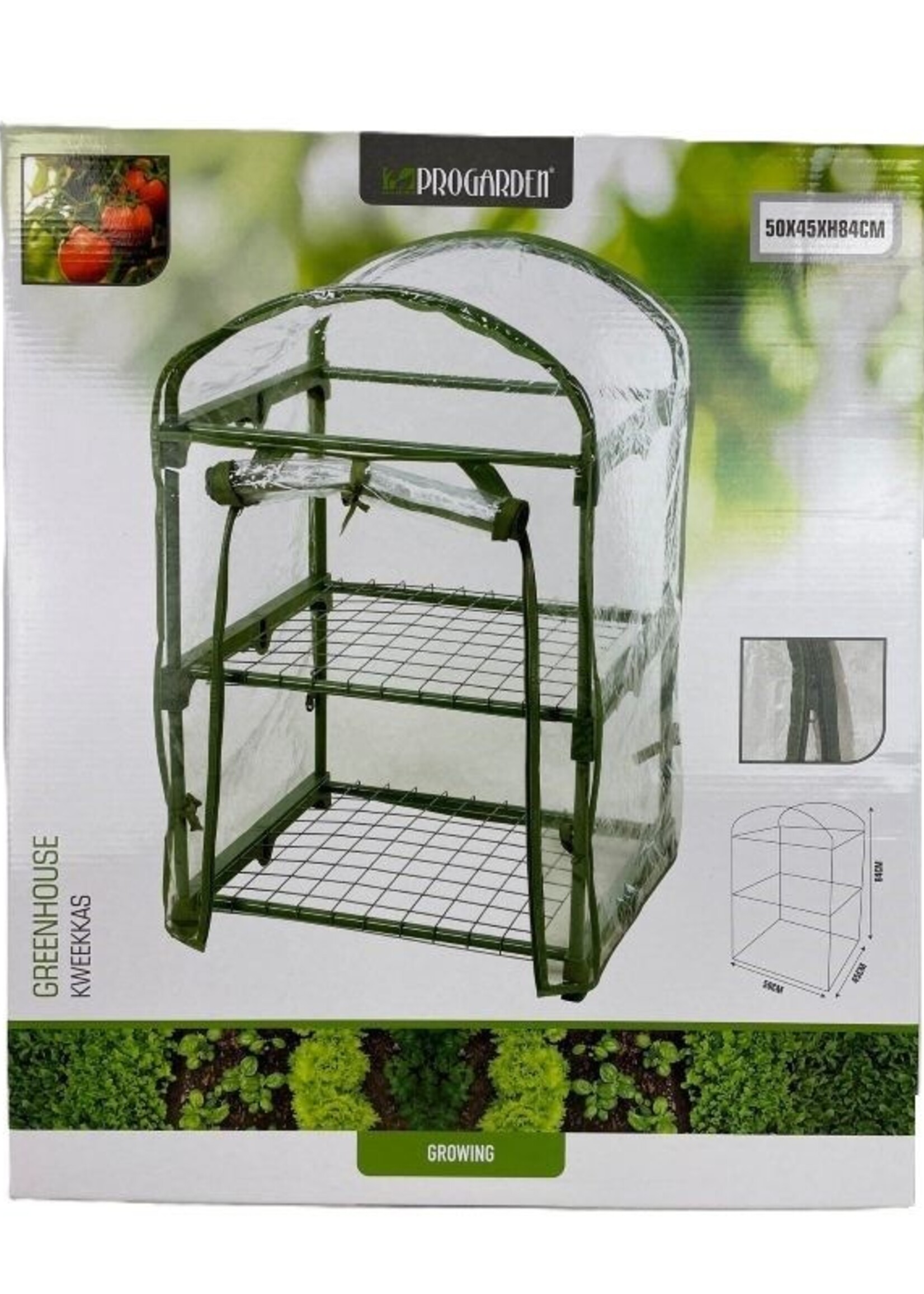 ProGarden Kweekkas - 2 verdiepingen -  50 x 45 x 84 cm