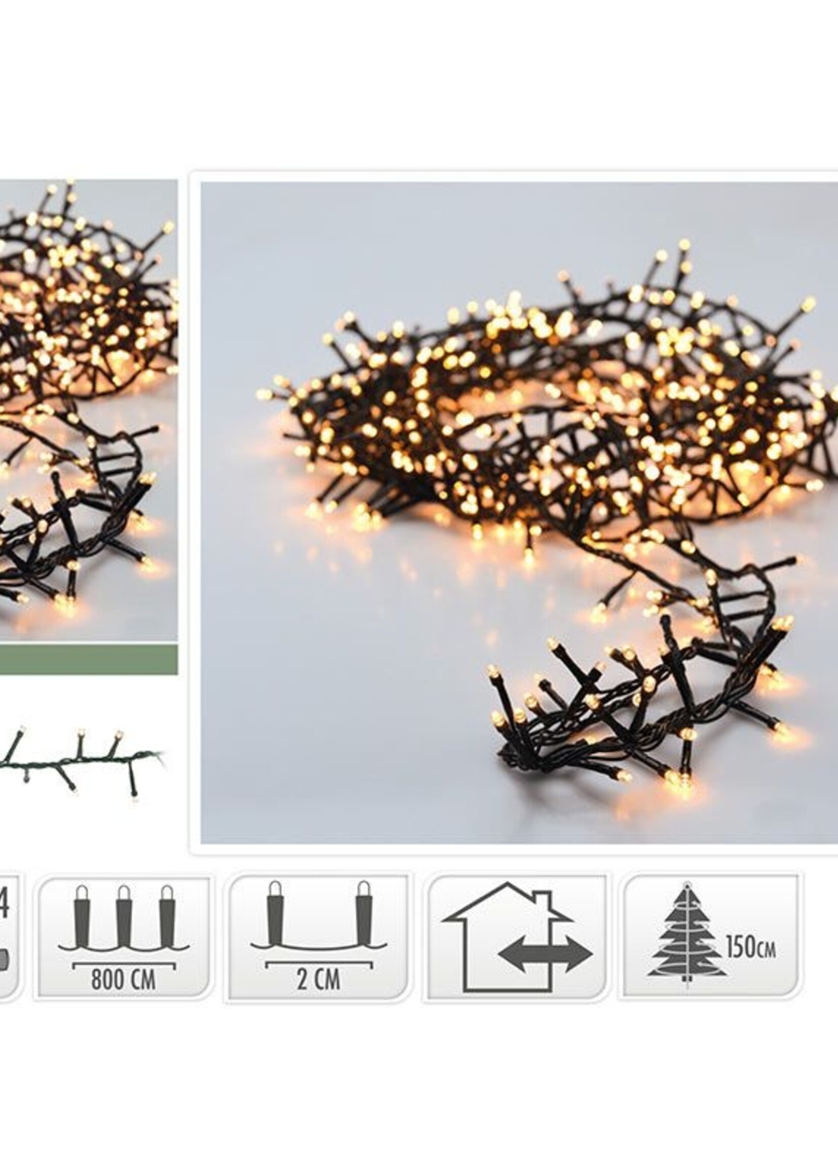 Snakelight 400 LED - 8 meter - extra warm wit