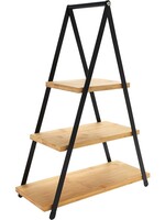 Excellent Houseware Etagere 3 lagen - bamboe - hoogte 53 cm