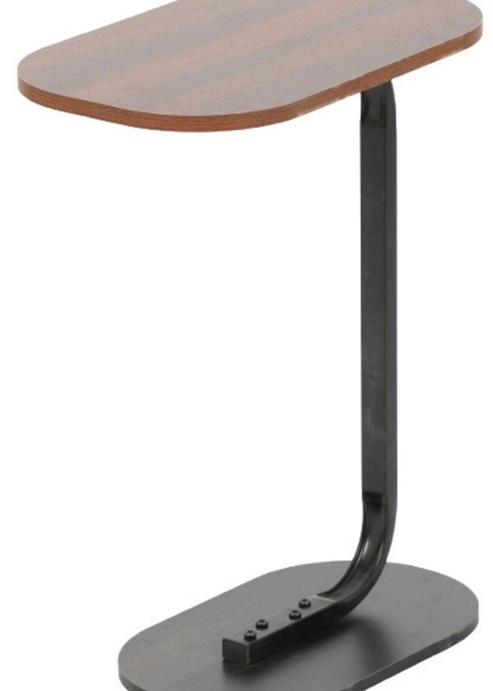 Ceruzo Bijzettafel - Bruin - Banktafel - Metaal met Hout - 45x28x60 cm