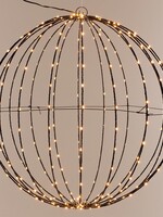 Lichtbol 240 led - Metaal - 40 cm - Kerstverlichting - met Timer - extra warm wit