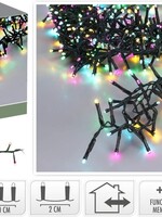 Micro Cluster 200 led - 4m - Soft Multi Colour - Batterij - Lichtfuncties - Geheugen - Timer