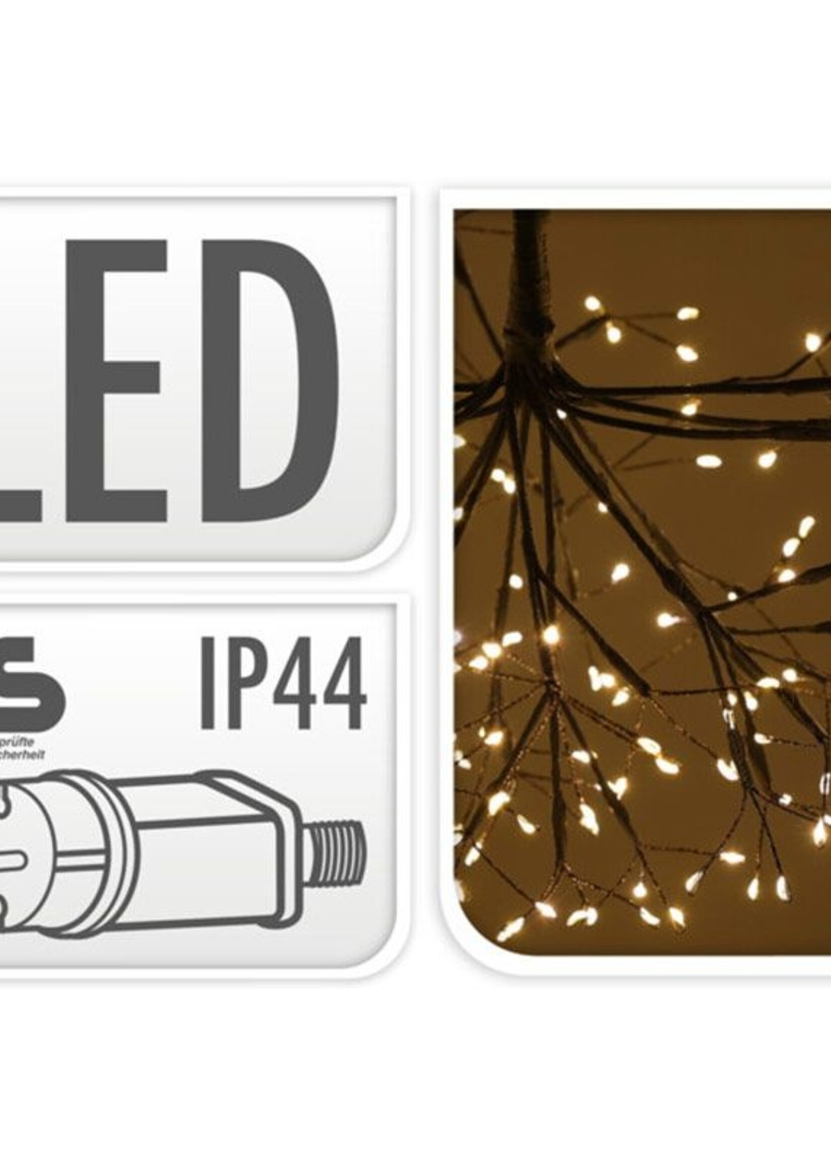 LED Decoratieve Maretak Ø 35cm - met 240 warm witte LED's - voor binnen en buiten