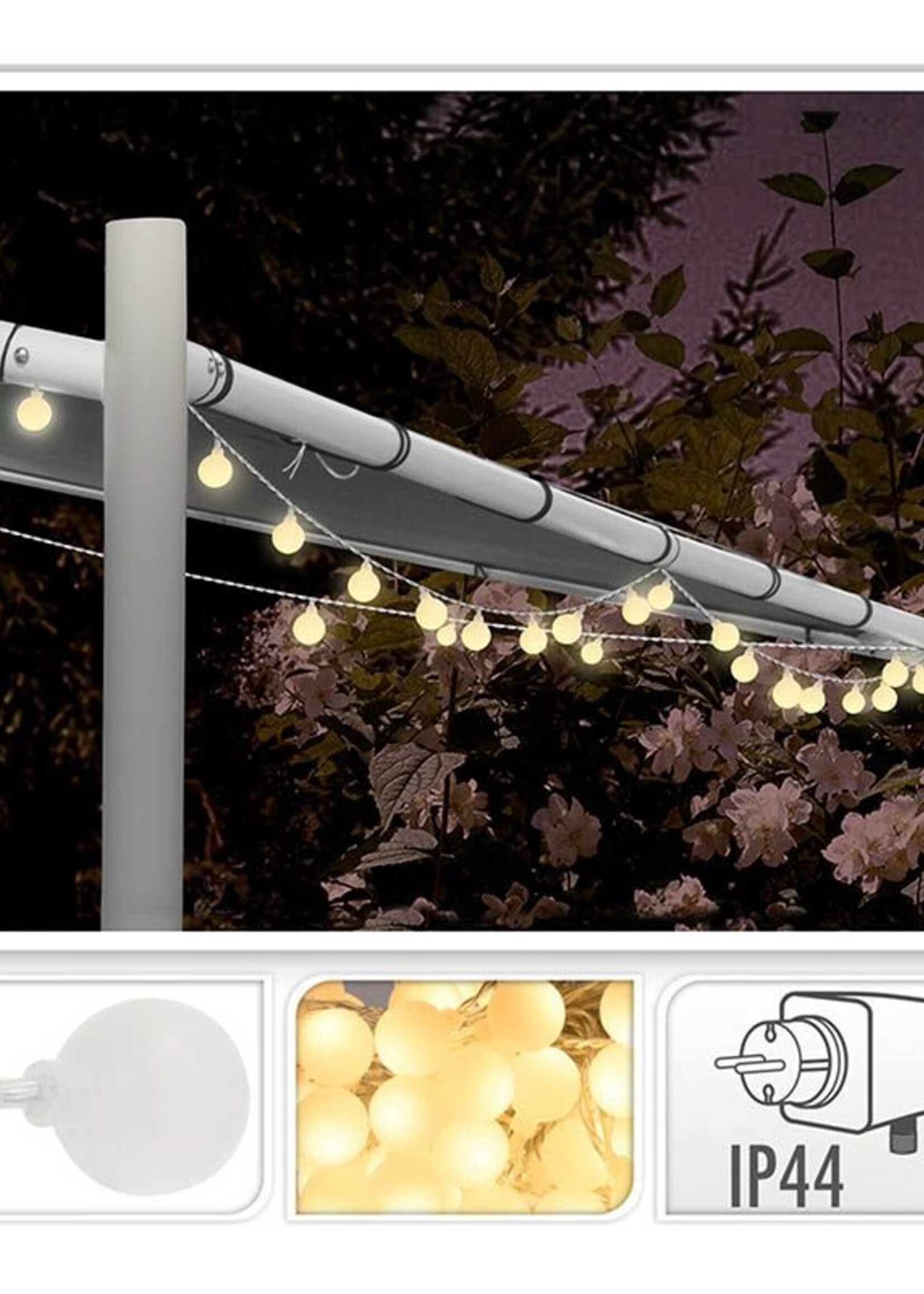 Ceruzo Feestverlichting 16 meter - 80 LED - Warm Wit