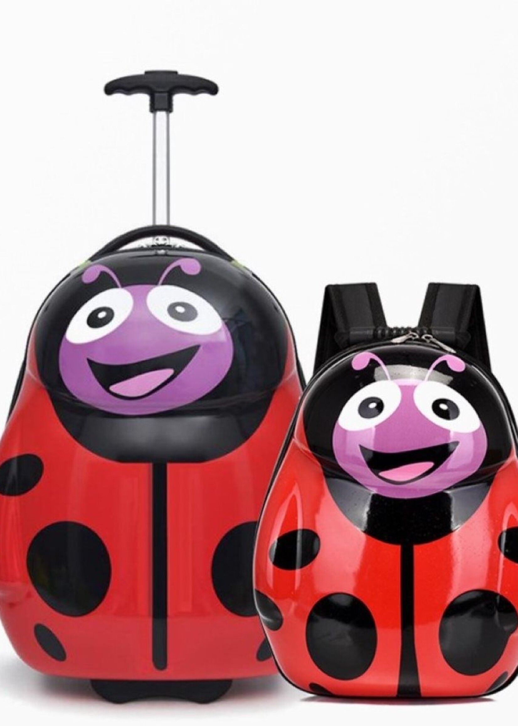 Ceruzo Handbagage Koffer en Rugzak - Lieveheersbeestje