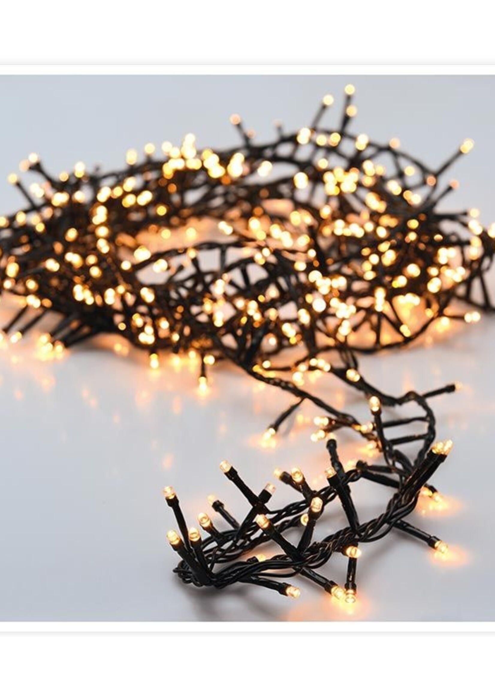 Microcluster - 1800 led - 36m - extra warm wit - Timer - Lichtfuncties - Geheugen - Buiten