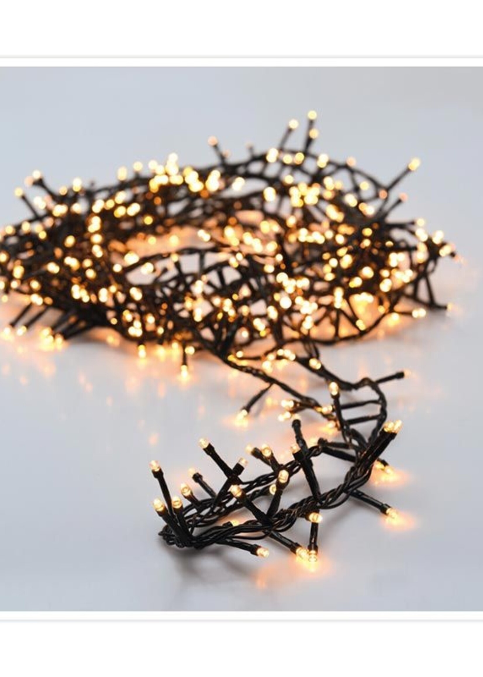 Microcluster - 1000 led - 20m - extra warm wit - Timer - Lichtfuncties - Geheugen - Buiten