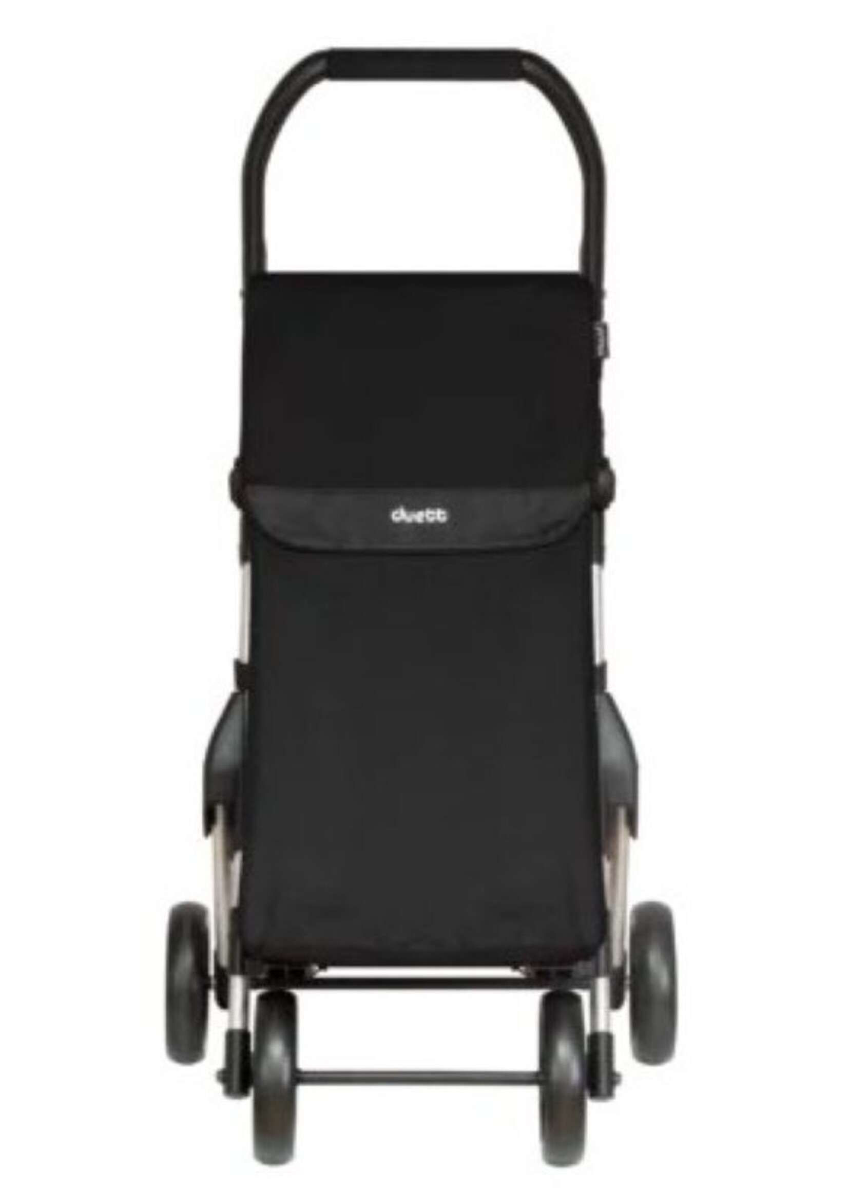Duett Muuvi Up Boodschappentrolley - Tasinhoud 46L - 4 Wielen - Opvouwbaar - Zwart