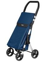 Duett Muuvi Up Blauw - Boodschappentrolley - Tasinhoud 46L - 4 Wielen - Opvouwbaar