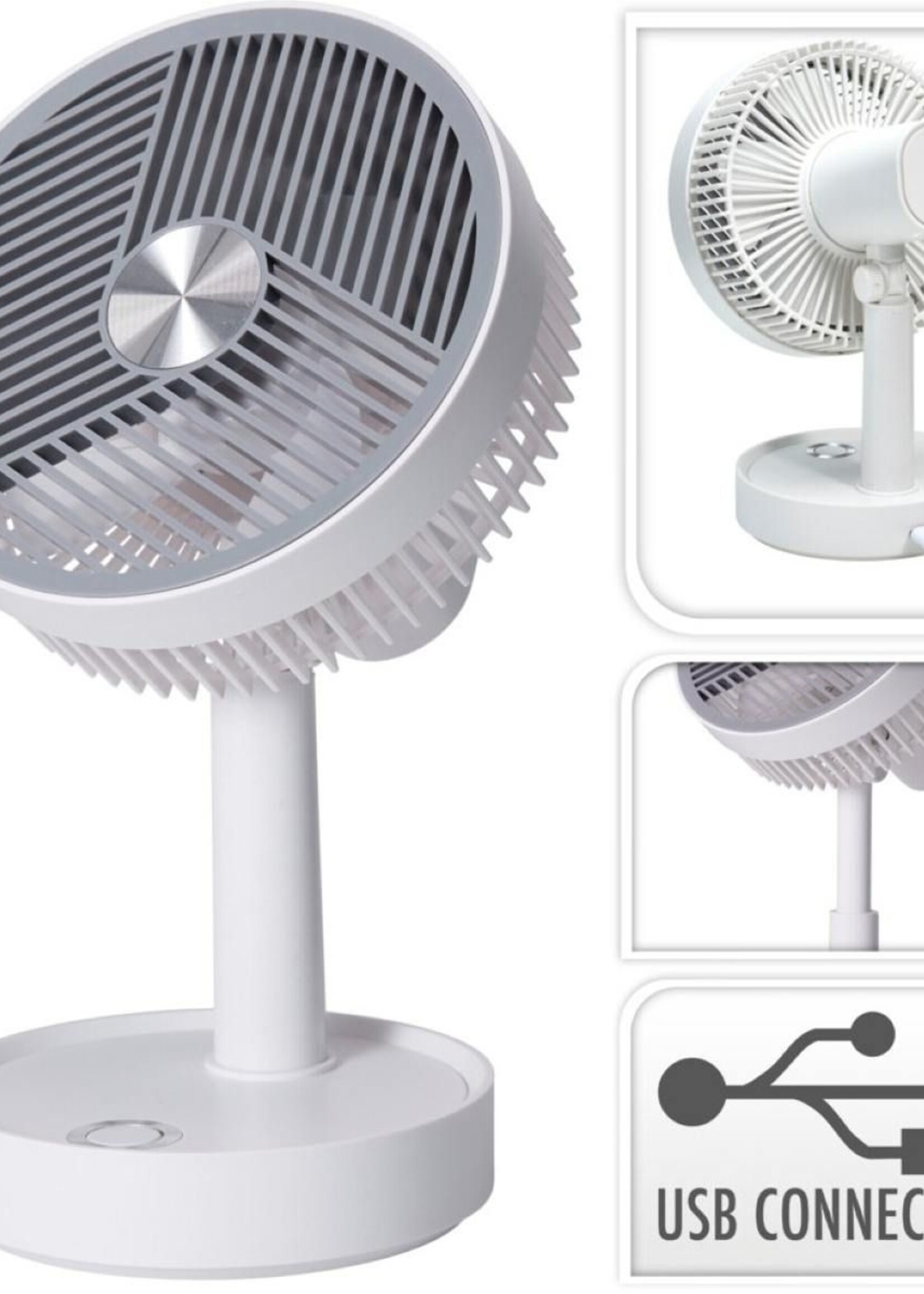 Tafelventilator - Oplaadbaar - USB