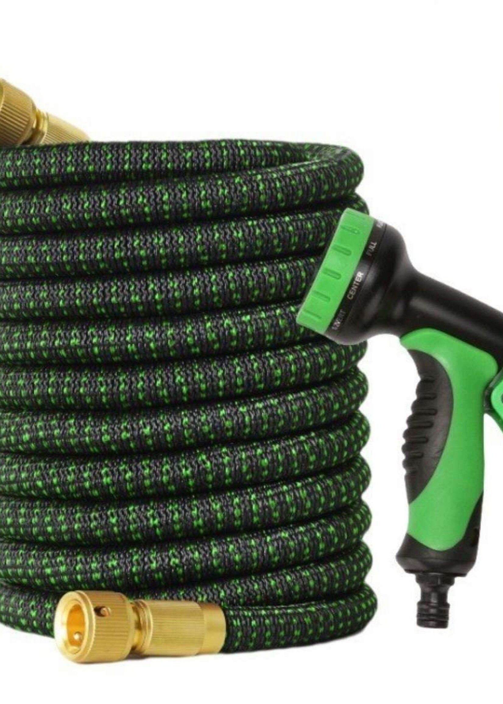 Ceruzo Flexibele Tuinslang tot 30 meter - met Sproeikop en Slanghouder