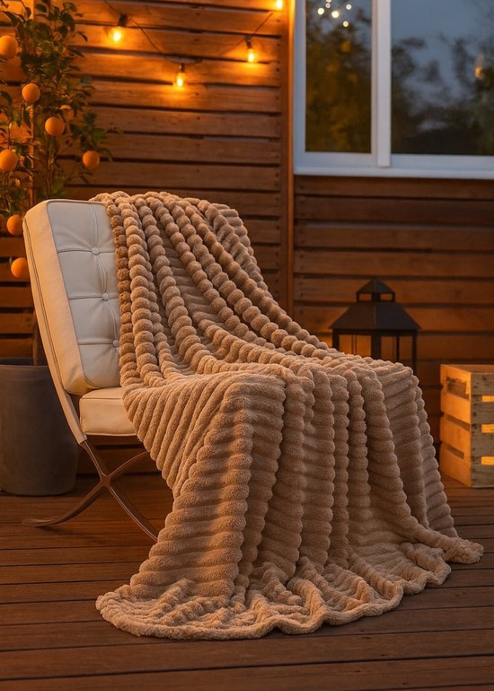 Ceruzo Fleece deken - 150x200 cm - taupe