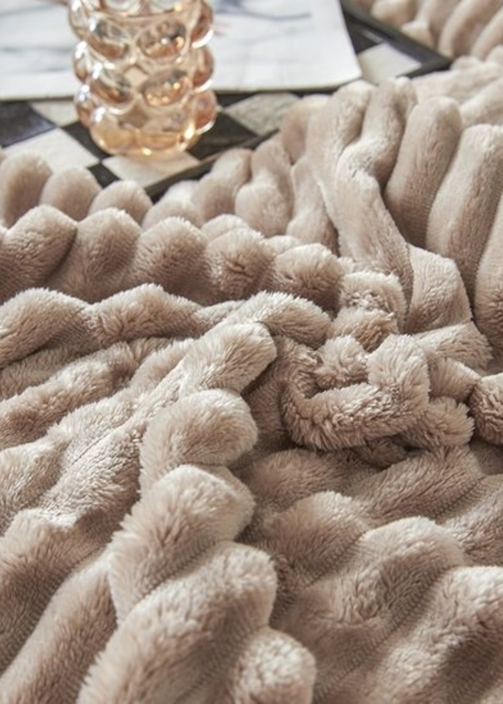 Ceruzo Fleece deken - 150x200 cm - taupe