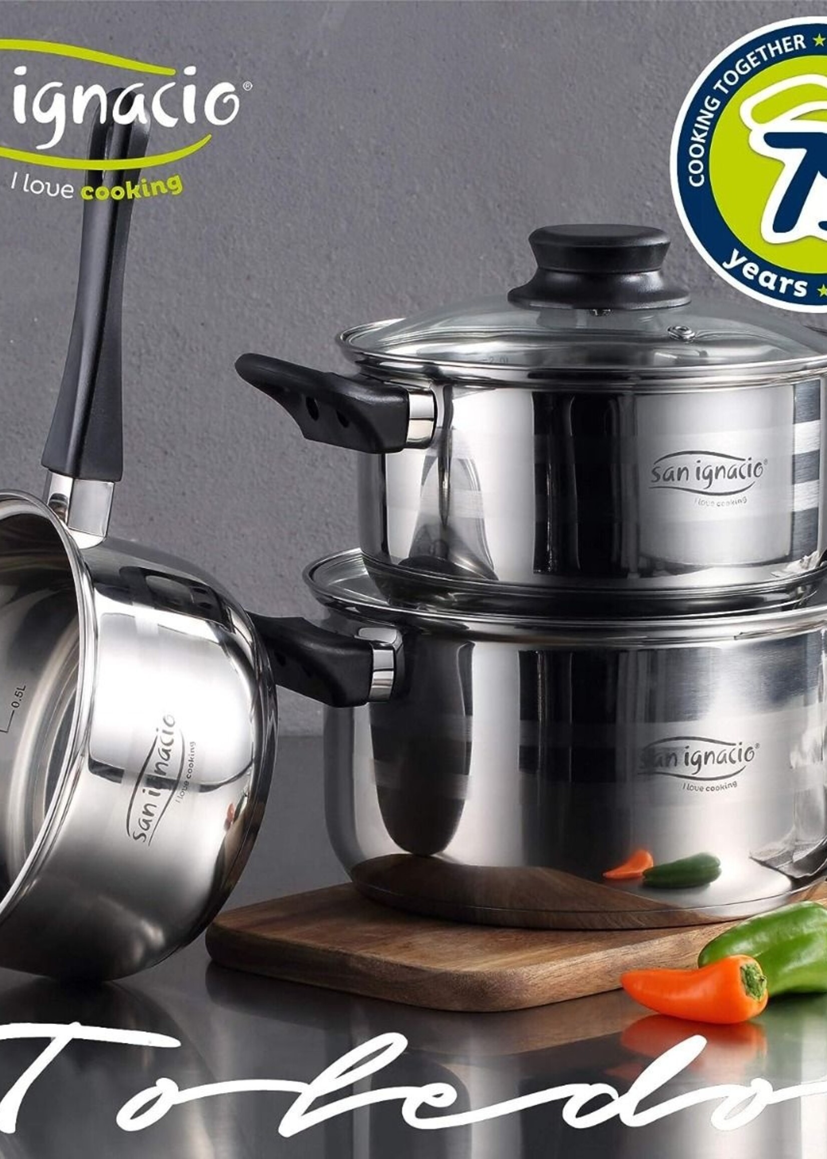 San Ignacio Pannenset Toledo - Starterset - 5-delig