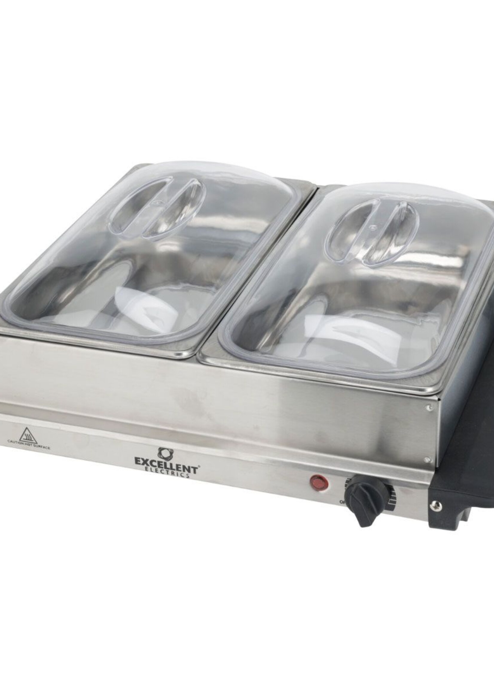 Excellent Electrics Buffetwarmer met Warmhoudplaat - 2x2.4 Liter