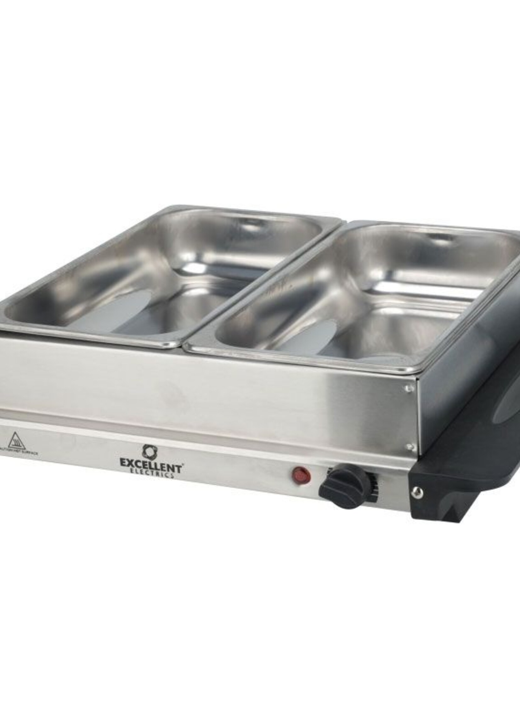 Excellent Electrics Buffetwarmer met Warmhoudplaat - 2x2.4 Liter