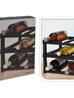 Excellent Houseware Wijnrek - Kunststof - voor 12 Flessen