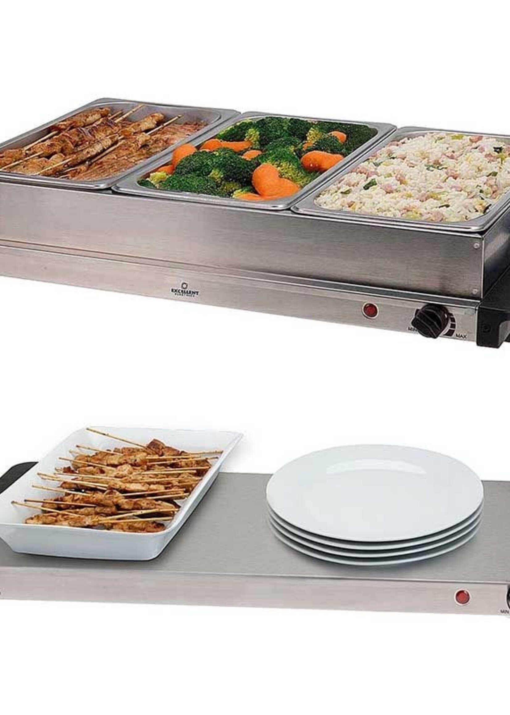 Excellent Electrics Buffetwarmer met warmhoudplaat 300W
