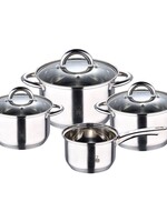 Renberg Alexander Pannenset RVS - Inductie - 7 delig - 4  Kookpannen Ø 16 - 18 - 20 - 24 cm + 3 Deksels