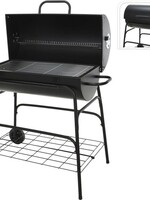 Verrijdbare Houtskoolbarbecue - Cilinder - 77 x H100cm