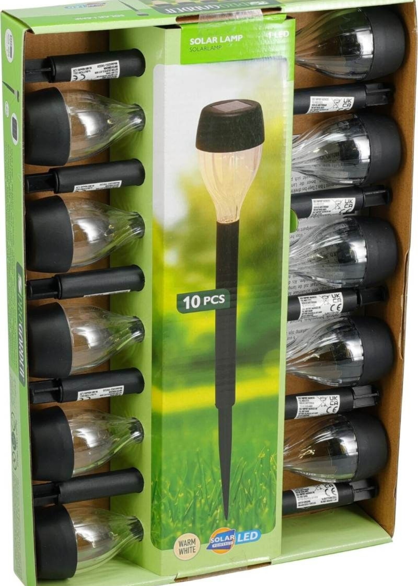 Solar Tuinlamp LED - 10 stuks