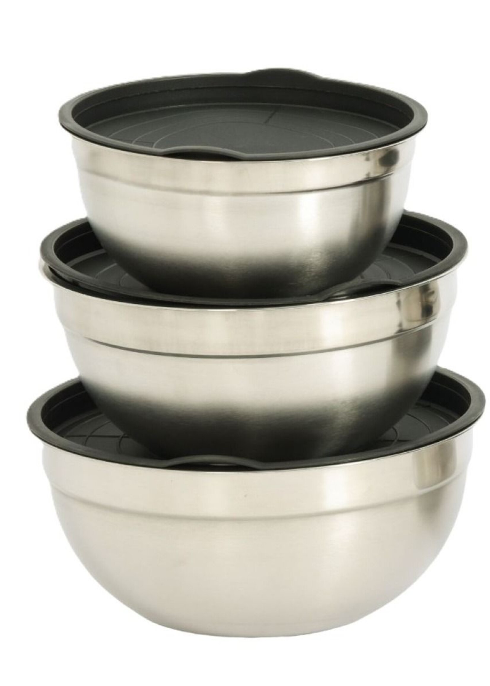 Ceruzo Mengkommen met Deksel - RVS - set van 3