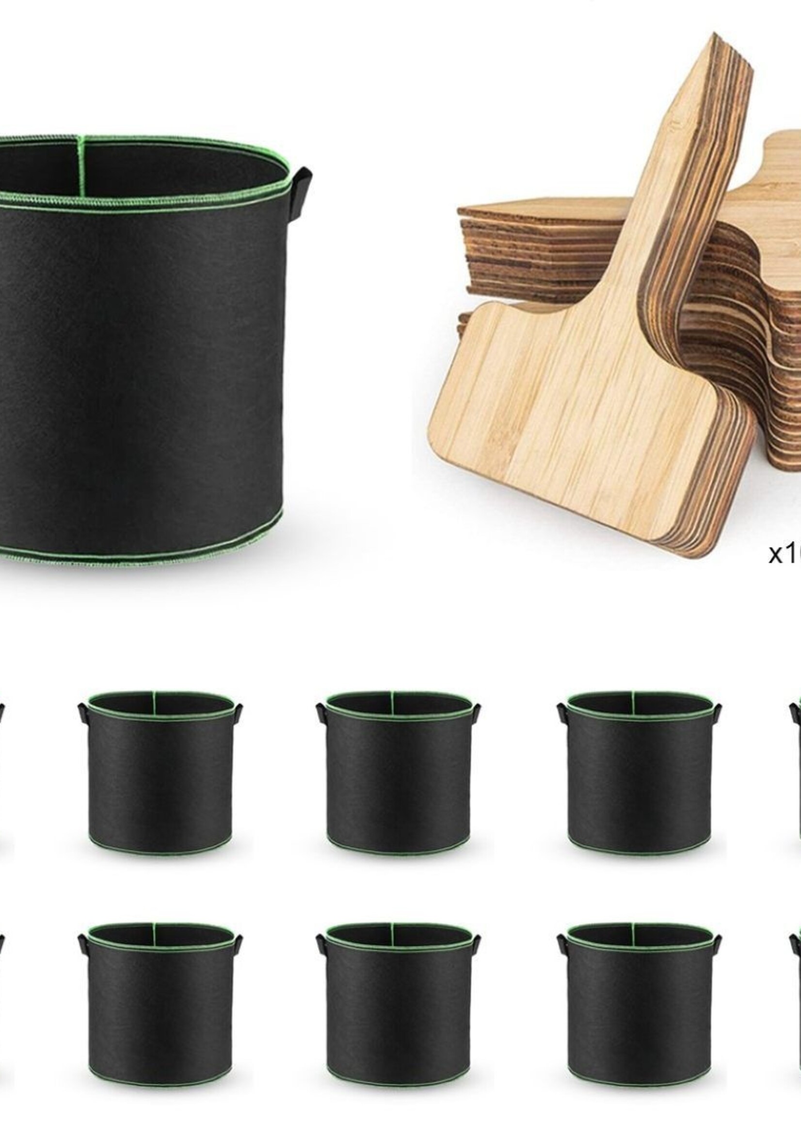 Ceruzo Plantenzakken 10 stuks - 30 Liter