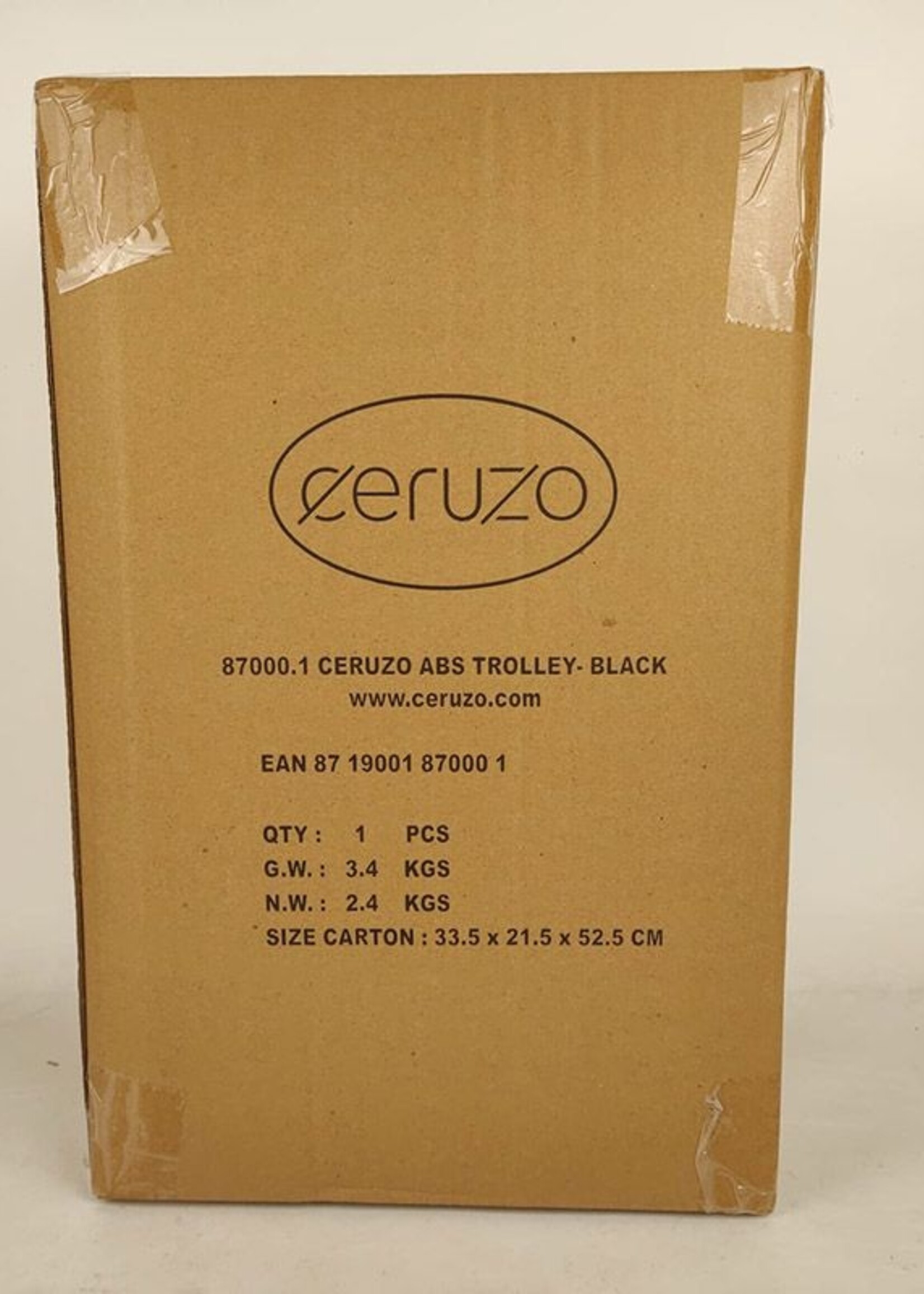 Ceruzo Handbagage Koffer - 51.5 cm - Zwart