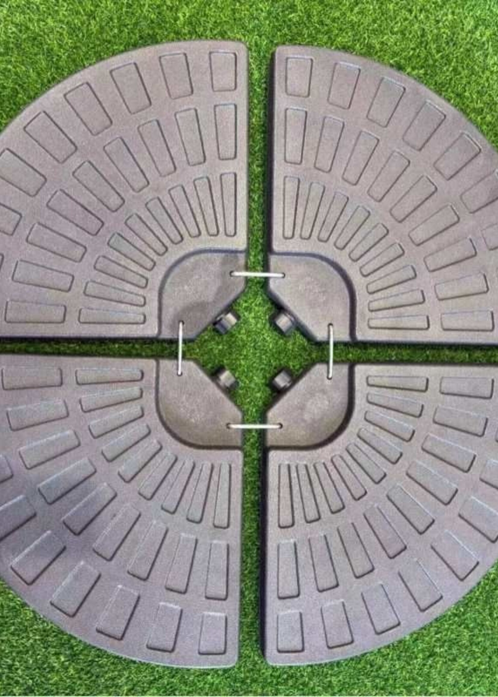 Ceruzo Parasoltegels - Vulbaar tot 66 kg - 4 Tegels - voor Kruisvoet