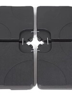 Ceruzo Parasoltegels - Vulbaar tot 80 kg - 4 Tegels - voor Kruisvoet