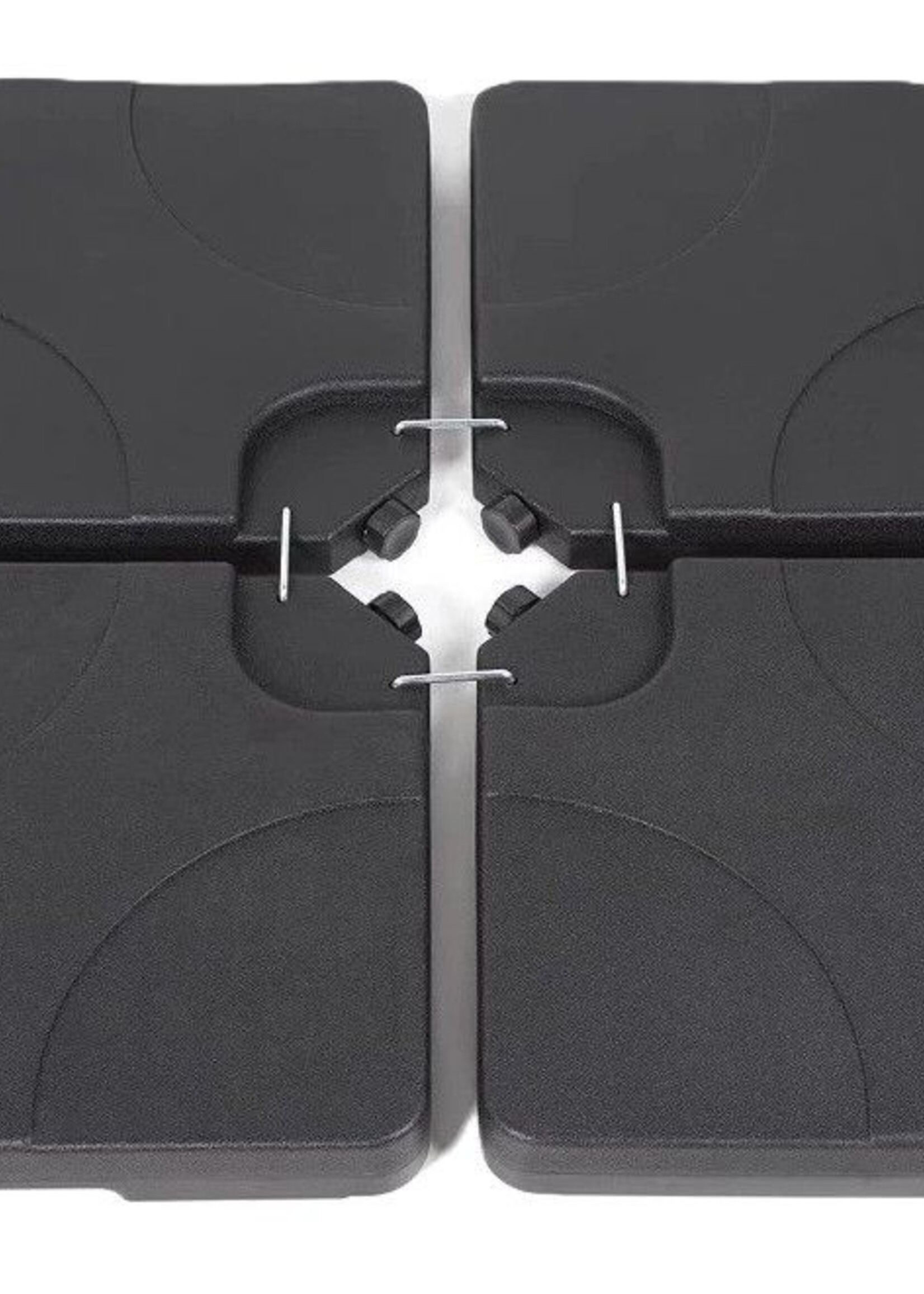 Ceruzo Parasoltegels - Vulbaar tot 80 kg - 4 Tegels - voor Kruisvoet