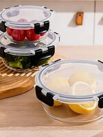 Ceruzo Meal Prep Bakjes - 3 stuks Vershoudbakjes - Glas
