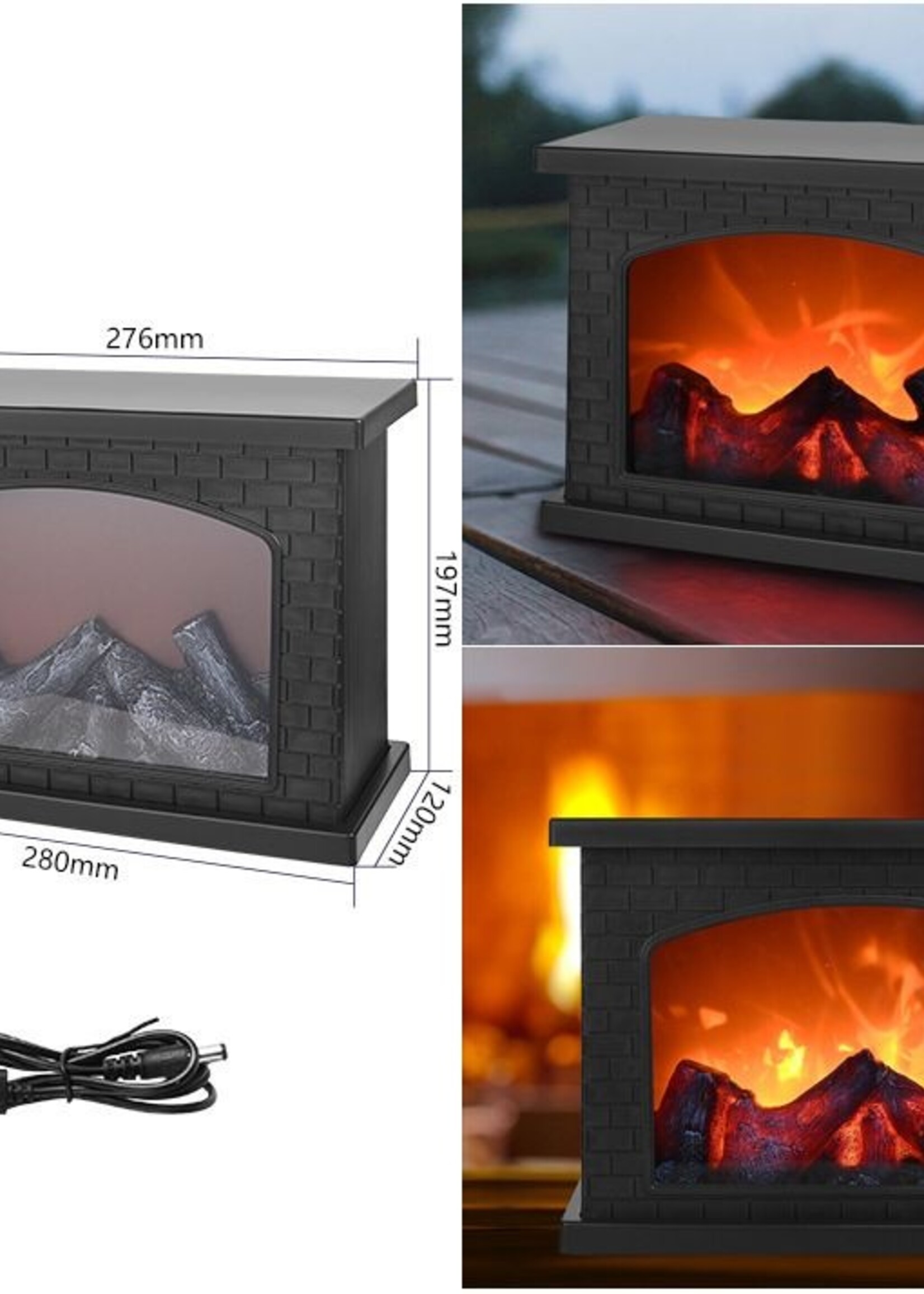 Ceruzo Led Sfeerhaard - 28x12x20