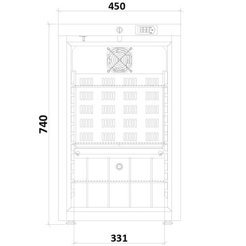 Medifridge MedEasy line MF60L-CD 2.0 medicine refrigerator closed door with DIN 58345 / 13277