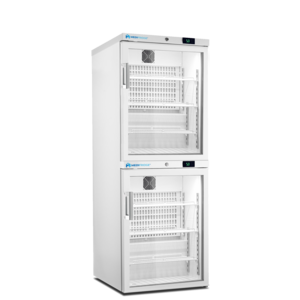 Medifridge MedEasy line MF140 Combi KK-GD KK-GD refrigerator combination with DIN 2 glass doors