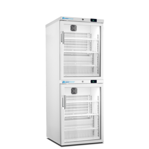 Medifridge MedEasy line MF140 Combi KK-GD Réfrigérateur combiné KK-GD avec 2 portes vitrées