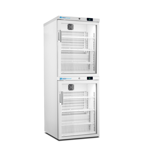 Medifridge MedEasy line MF140 Combi KK-GD KK-GD refrigerator combination with 2 glass doors