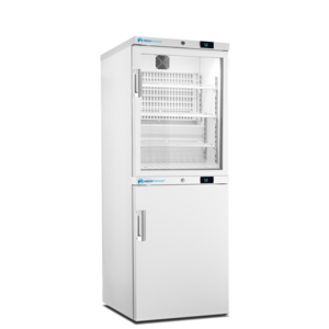 Medifridge MedEasy line MF140 Combi KK-GD VK-CD DIN koel vriescombinatie 1 dichte en 1 glasdeur