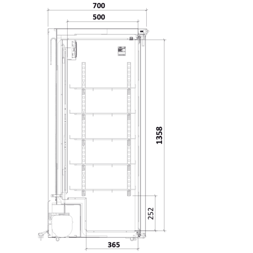 Medifridge MedEasy line MF350L-CD DR6 Medikamentenkühlschrank Volltür mit DIN 58345 / 13277