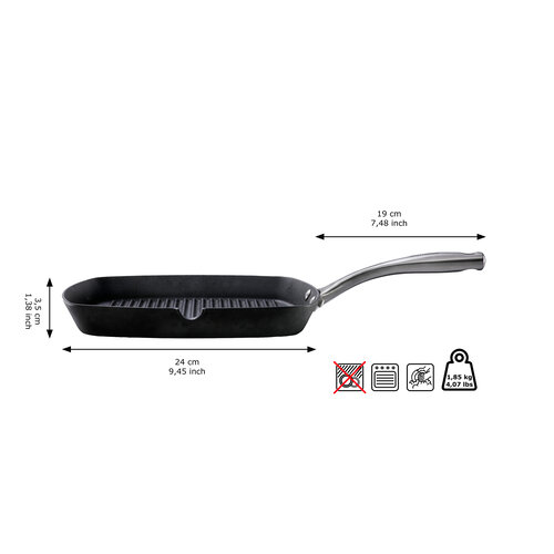 Traditional Cast Iron Skottsberg Grill pan Cast Iron