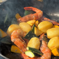 Wok dish with vegetables