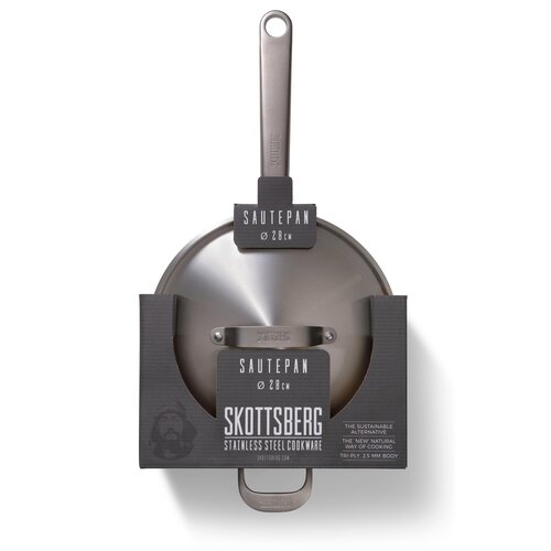 Stainless Steel Skottsberg Hapjespan met deksel Stainless Steel