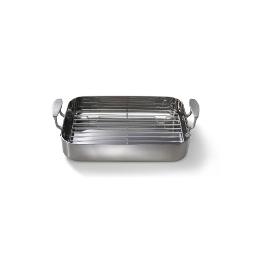Stainless Steel Skottsberg Braadslede met rooster Stainless Steel Stainless Steel Skottsberg Braadslede met rooster Stainless Steel