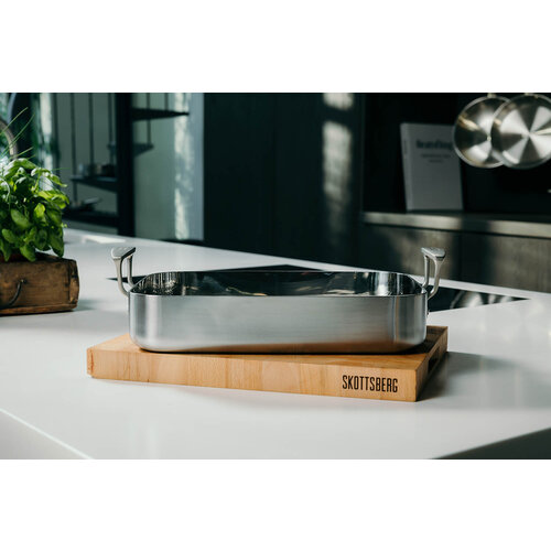 Stainless Steel Skottsberg Braadslede met rooster Stainless Steel Stainless Steel Skottsberg Braadslede met rooster Stainless Steel